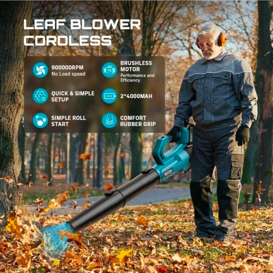 SEESII 40V Leaf Blower Cordless with 2 x 5200mAh battery